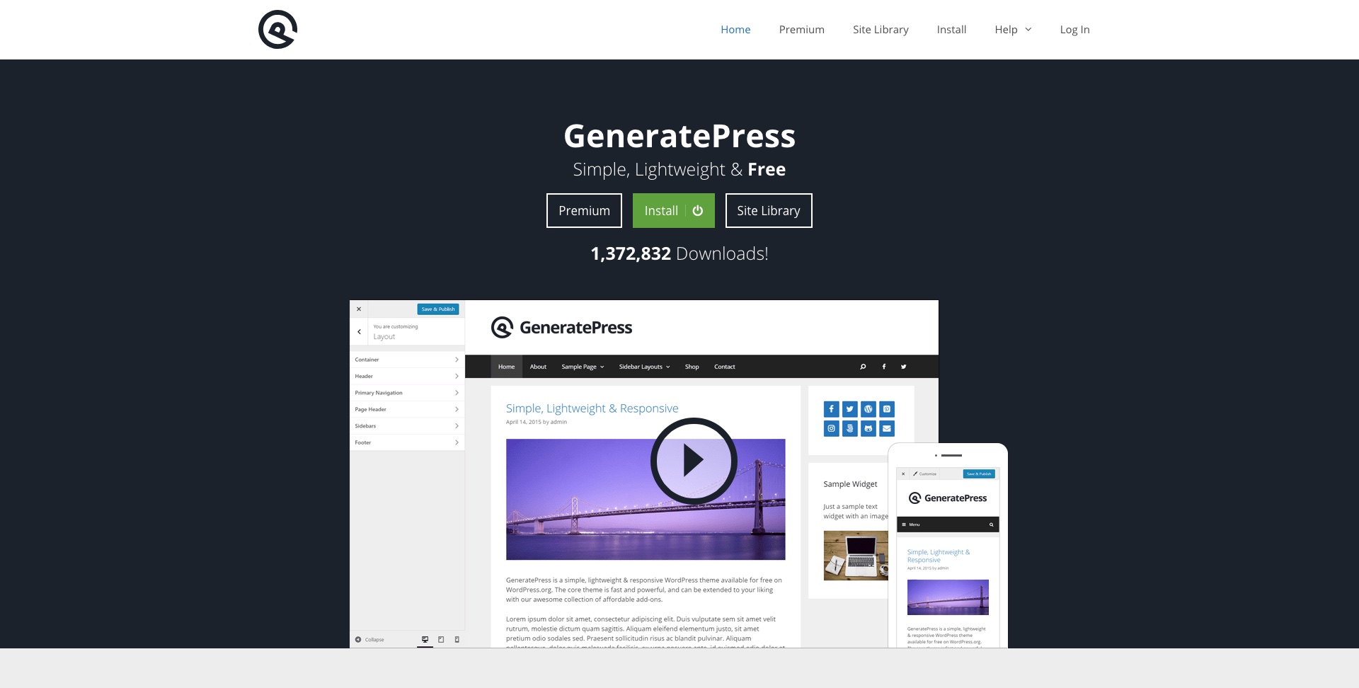 GeneratePress Tema WordPress